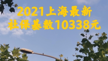 2021年7月上海最新社保基数10338