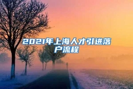 2021年上海人才引进落户流程