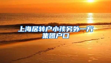 上海居转户小孩另外一方集团户口