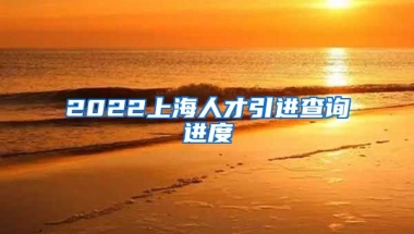 2022上海人才引进查询进度