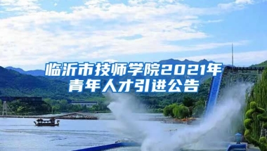 临沂市技师学院2021年青年人才引进公告