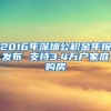 2016年深圳公积金年报发布 支持3.4万户家庭购房