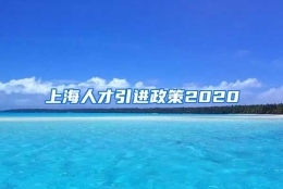 上海人才引进政策2020