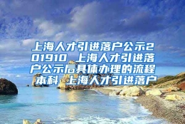 上海人才引进落户公示201910 上海人才引进落户公示后具体办理的流程 本科 上海人才引进落户