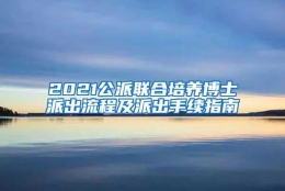 2021公派联合培养博士派出流程及派出手续指南