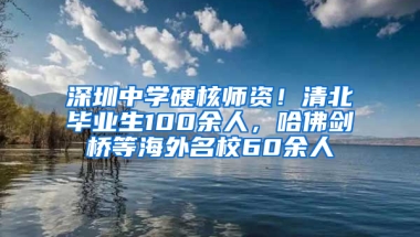 深圳中学硬核师资！清北毕业生100余人，哈佛剑桥等海外名校60余人