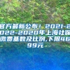 官方最新公布！2021-2022-2020年上海社保缴费基数及比例,下限4699元