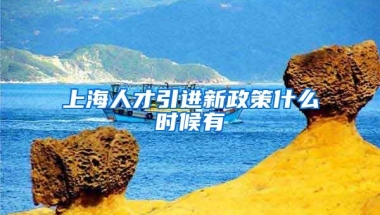 上海人才引进新政策什么时候有