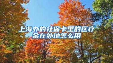 上海办的社保卡里的医疗金在外地怎么用