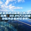 企业缴纳社保那么贵？人社局：30.24万元创业补贴为企业减轻负担！