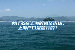 为什么在上海的相亲市场，上海户口是加分的？