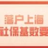 2020年落户上海最新社保基数要求！新政策已公布！