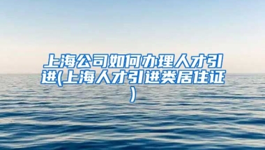 上海公司如何办理人才引进(上海人才引进类居住证)