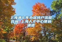 上海满七年办居转户流程咨询 上海人才中心便利通道