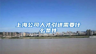 上海公司人才引进需要什么条件