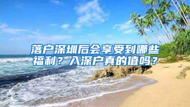 落户深圳后会享受到哪些福利？入深户真的值吗？