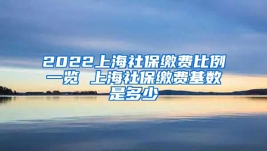 2022上海社保缴费比例一览 上海社保缴费基数是多少