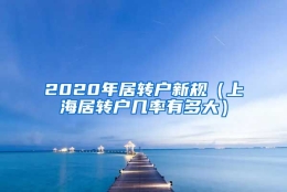 2020年居转户新规（上海居转户几率有多大）