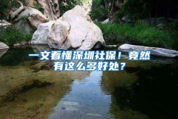 一文看懂深圳社保！竟然有这么多好处？