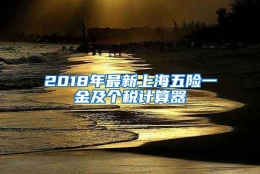 2018年最新上海五险一金及个税计算器