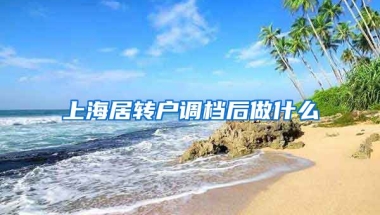 上海居转户调档后做什么