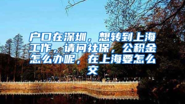 户口在深圳，想转到上海工作，请问社保，公积金怎么办呢，在上海要怎么交