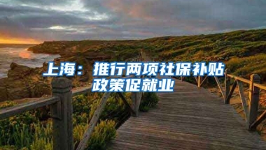 上海：推行两项社保补贴政策促就业