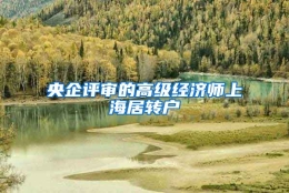 央企评审的高级经济师上海居转户