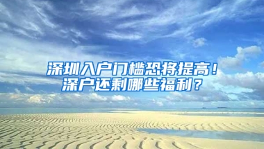 深圳入户门槛恐将提高！深户还剩哪些福利？