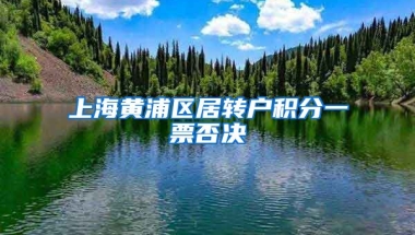 上海黄浦区居转户积分一票否决