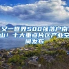 又一世界500强落户南山！十大重点片区产业空间发布