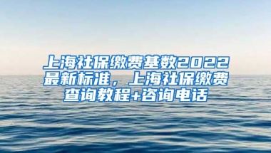 上海社保缴费基数2022最新标准，上海社保缴费查询教程+咨询电话