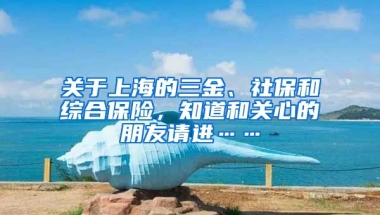 关于上海的三金、社保和综合保险，知道和关心的朋友请进……