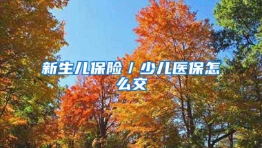 新生儿保险／少儿医保怎么交