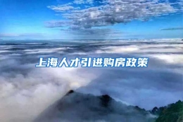 上海人才引进购房政策