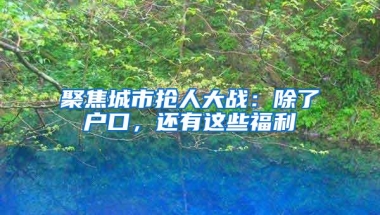 聚焦城市抢人大战：除了户口，还有这些福利