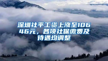 深圳社平工资上涨至10646元，各项社保缴费及待遇均调整