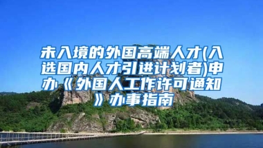 未入境的外国高端人才(入选国内人才引进计划者)申办《外国人工作许可通知》办事指南