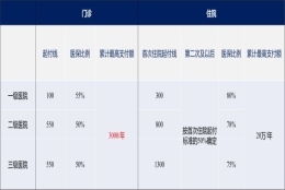 最高63.6%，最低4%，城乡医保不同区域报销比例相差大