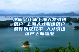 注册会计师上海人才引进落户 上海人才引进落户条件以及几率 人才引进落户上海临港