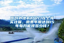 原创外地农村户口在上海买社保，缴费年限达到15年每月能领多少钱？