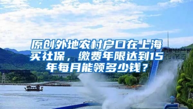 原创外地农村户口在上海买社保，缴费年限达到15年每月能领多少钱？