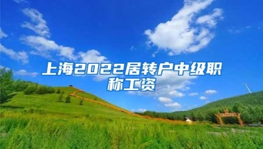 上海2022居转户中级职称工资