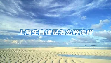 上海生育津贴怎么领流程