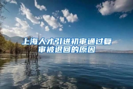 上海人才引进初审通过复审被退回的原因